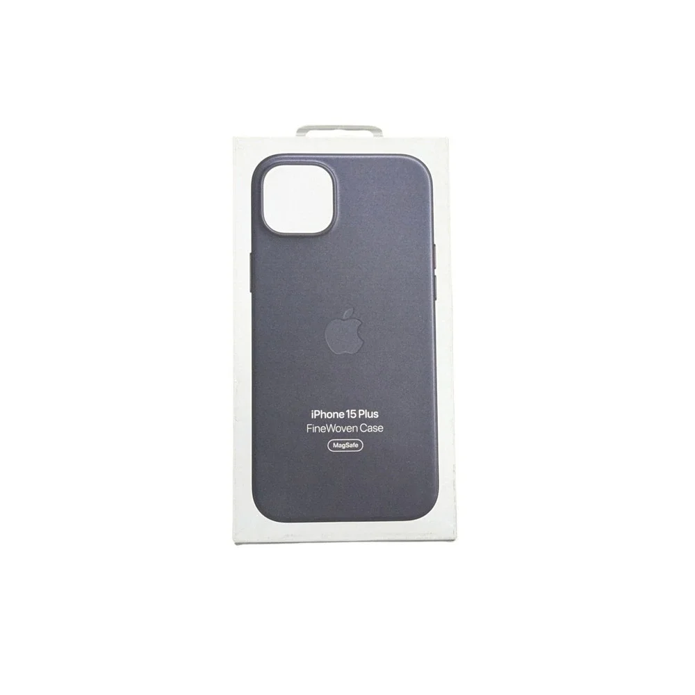 D1. GENUINE Apple FineWoven Case w/ Magsafe iPhone 15 Plus - Black NEW‎